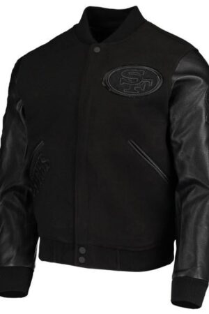 san-francisco-49ers-black-varsity-jacket