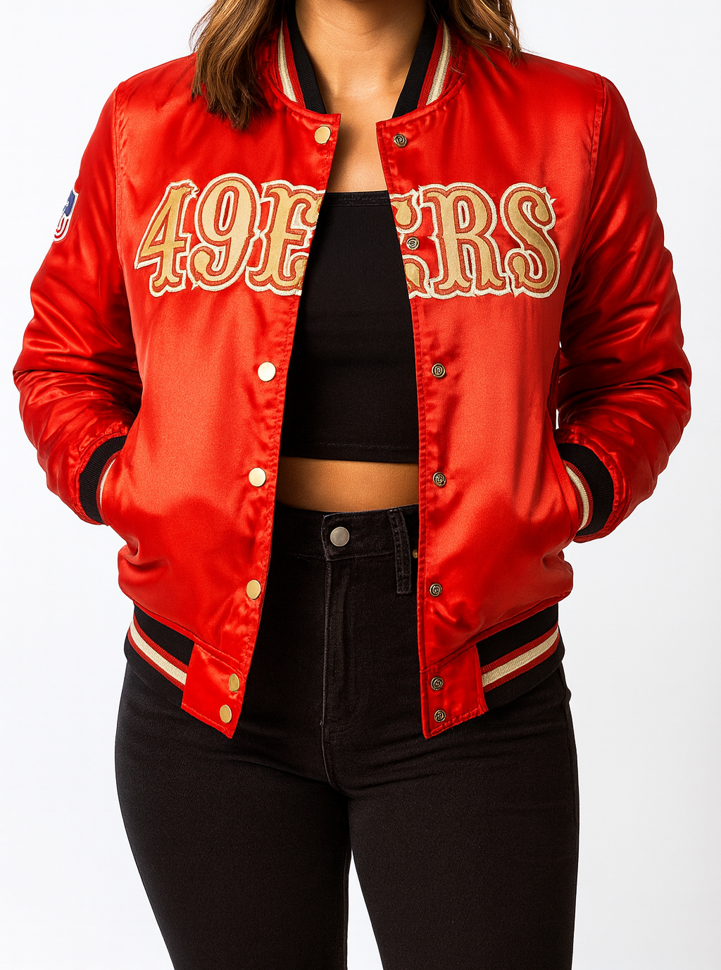 women-san-francisco-49ers-starter-jacket-front