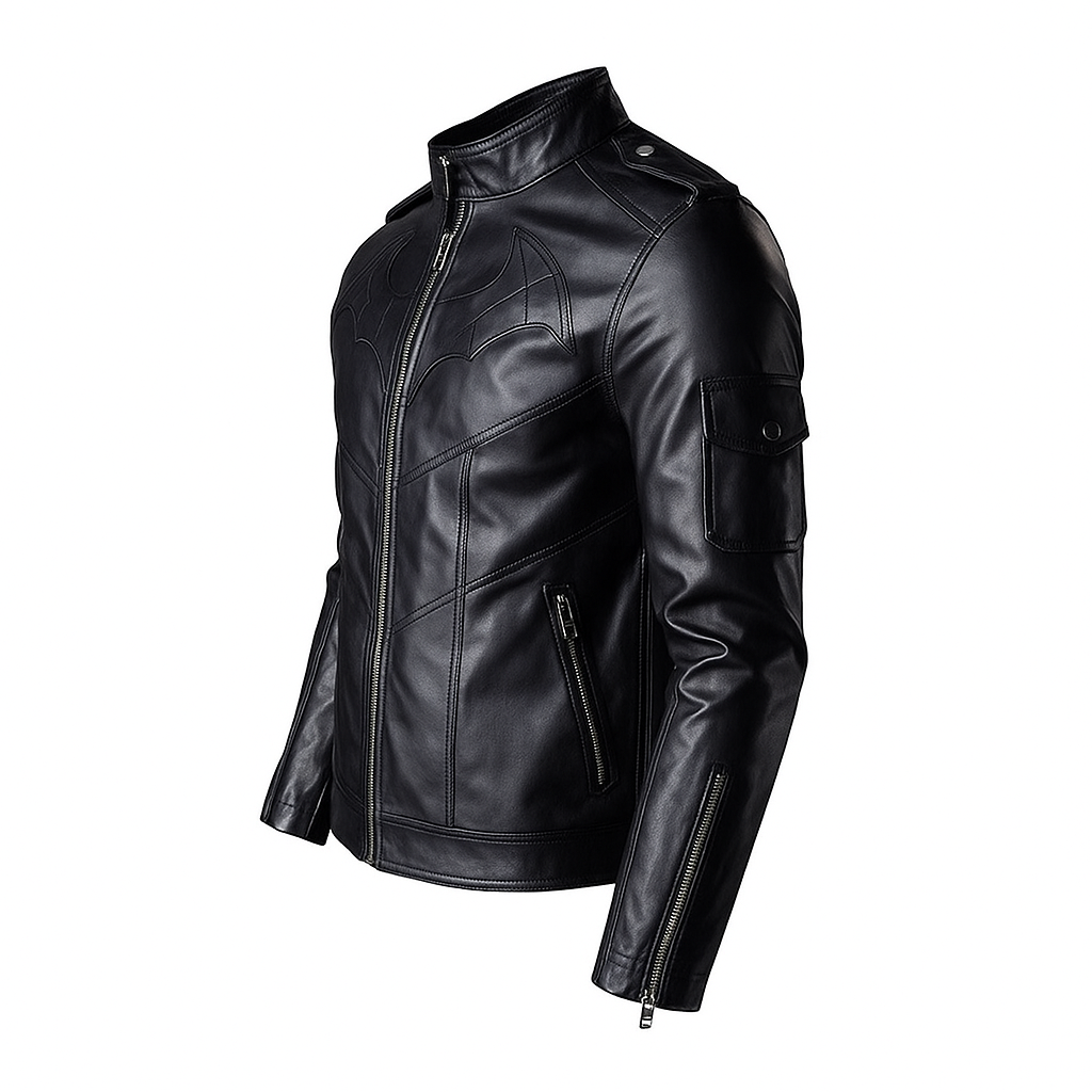 batman-arkham-knight-black-leather-jacket-dc-comics-edition-side