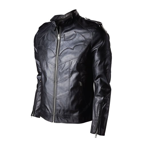 Batman Arkham Knight Black Leather Jacket DC Superheroes Edition