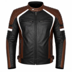 Men's Lambskin Leather Cafe Racer Jacket - Biker Moto Coat