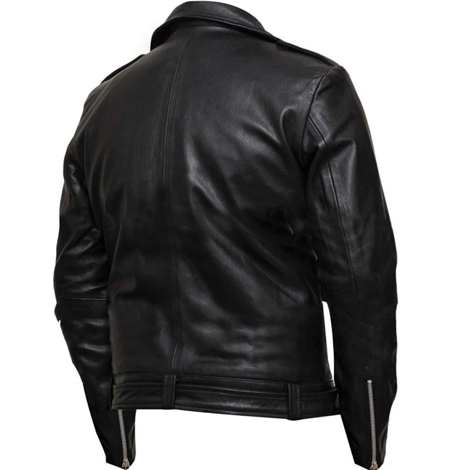 negan-the-walking-dead-black-leather-jacket-back